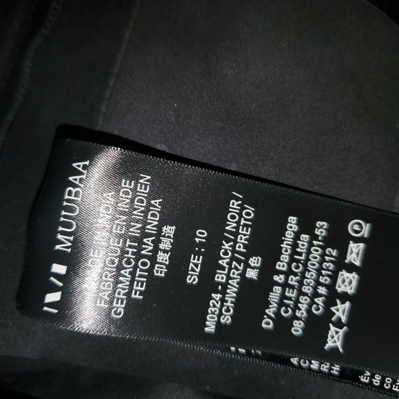 Muubaa 100% Lamb Leather Embroidered Cut-Out Moto Biker Jacket 6 - Picture 10 of 12